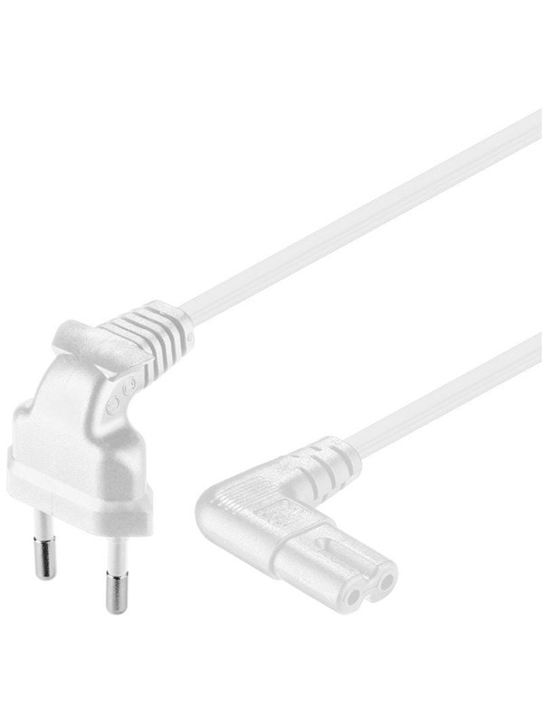 Pro Power cable C7 (2 pins) 90° W - 5m