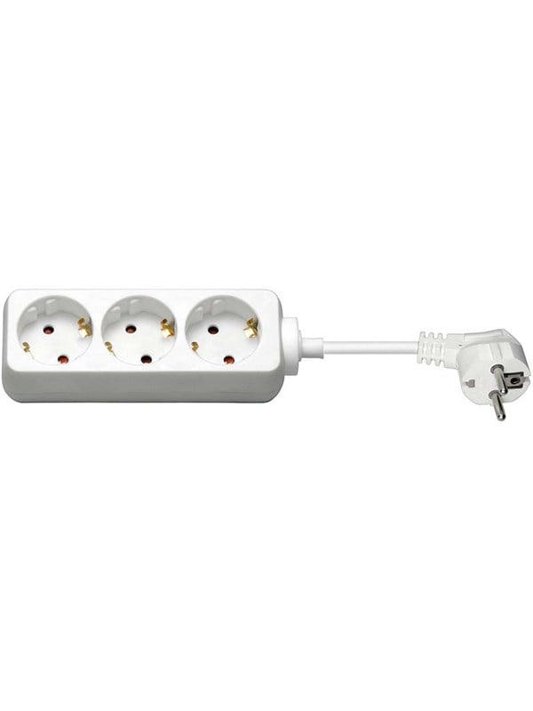 Pro Power Socket x3 – Hvit – 3m