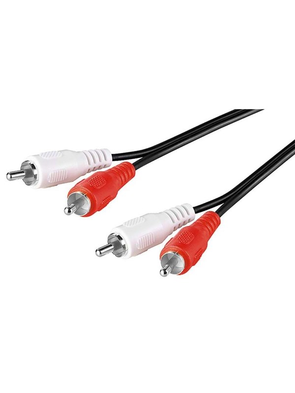 Pro RCA Stereo Cable - Black - 1.5m