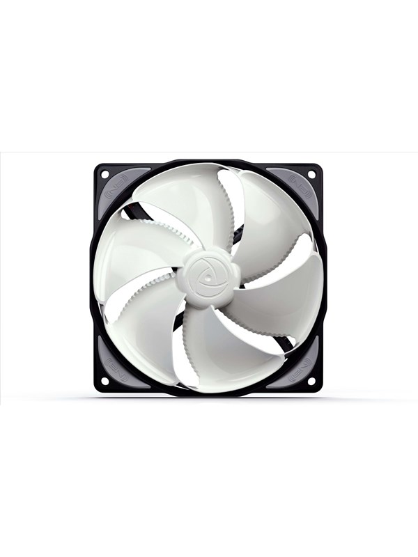 Blacknoise eLoop B12-3 - Kabinettvifte - 120mm - Svart med hvite vinger - 27 dBA