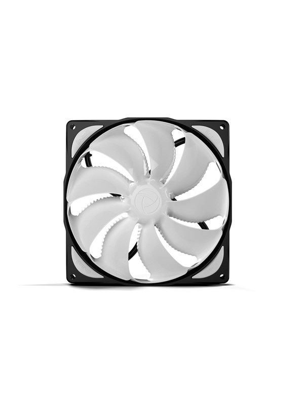 Blacknoise eLoop B14-PS - Kabinettvifte - 140mm - Svart med hvite vinger - 24 dBA