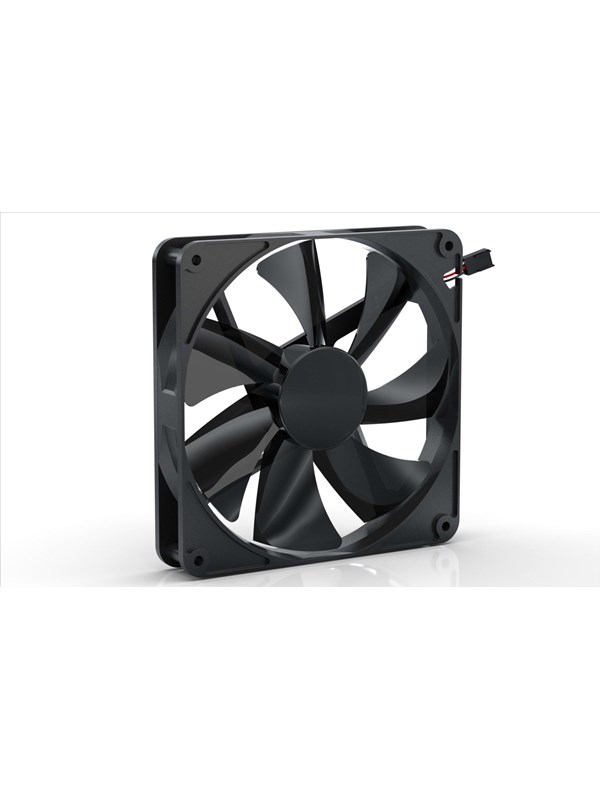 Blacknoise BlackSilent Pro PK-2 - Kabinettvifte - 140mm - Svart - 22 dBA