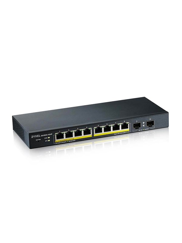 ZyXEL GS1900-10HP 8-port GbE Smart Managed PoE Switch with GbE Uplink