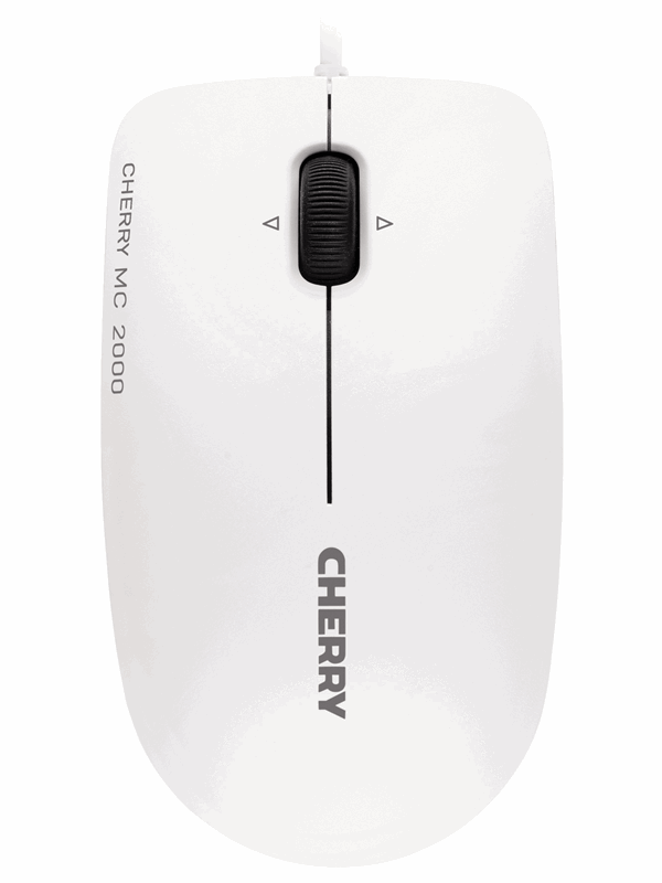 Cherry MC 2000 - Mus - Optisk - 3 knapper - Hvit