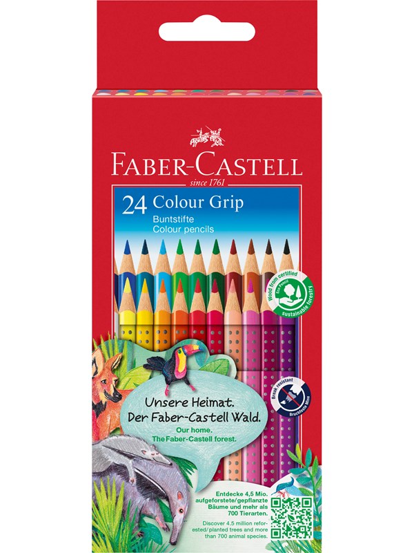 Faber-Castell Coloured pencil Colour Grip cardboard/24x