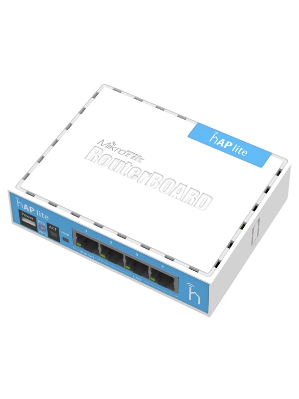 MikroTik RouterBOARD hAP-Lite - Wireless router N Standard - 802.11n