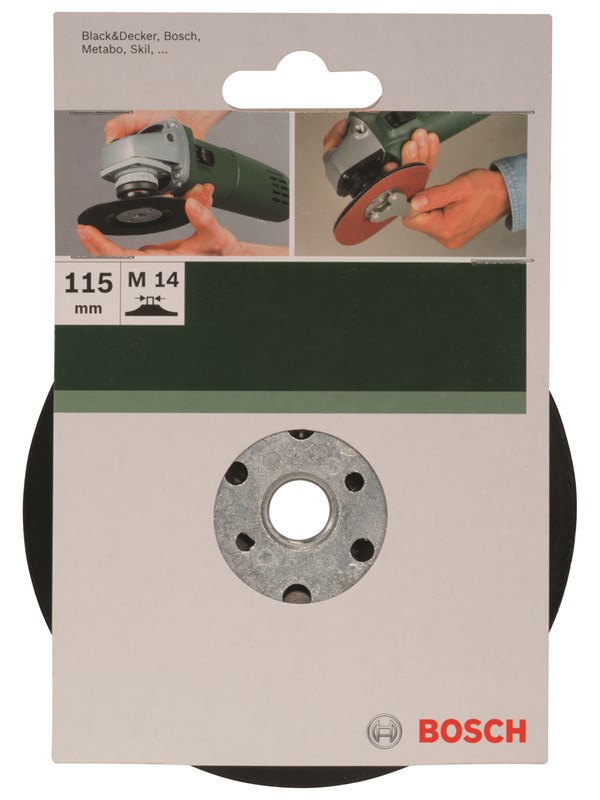 Bosch Slipetallerken for vinkelsliper, festesystem, 115 mm D= 115 mm