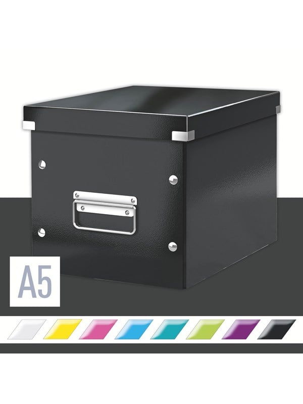 Leitz Oppbevaringsboks Click & Store Kube WOW Medium Sort