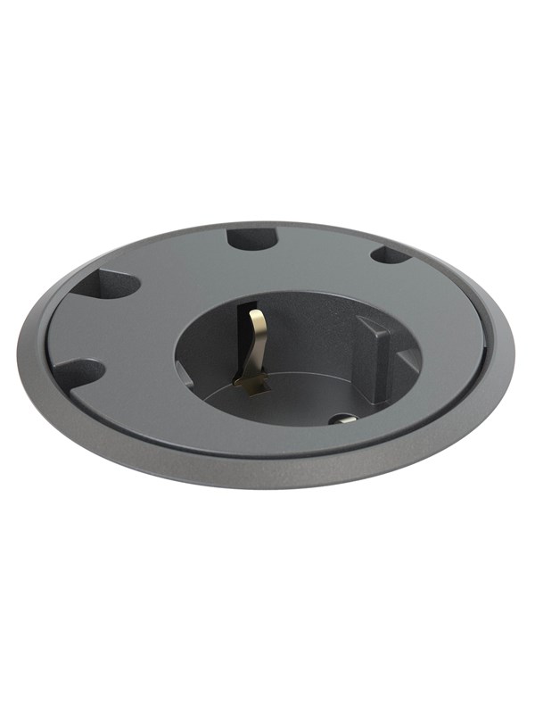 Forming Function Powerdot 11 | 1 socket type F | 4 cable grommet | adjustable height | black (Previous PartID 935-PD11)