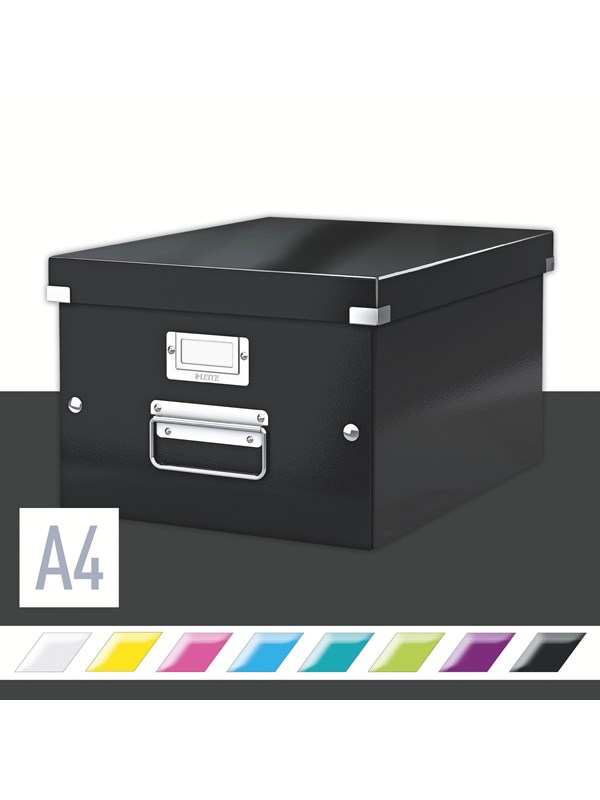 Leitz Oppbevaringsboks Click & Store WOW Medium Sort