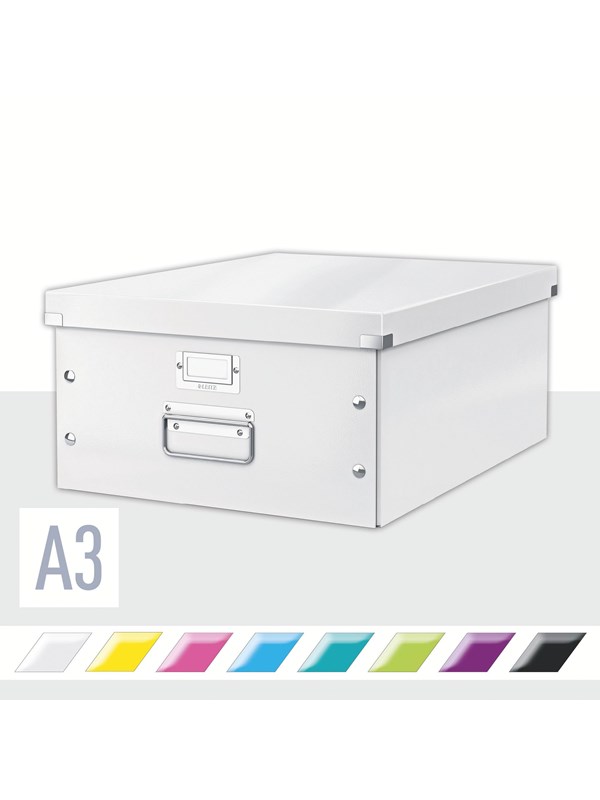 Leitz Oppbevaringsboks Click & Store WOW Large Hvit