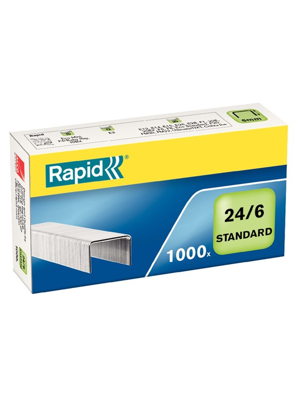 Rapid Heftestift Standard 24/6 Galv 1000