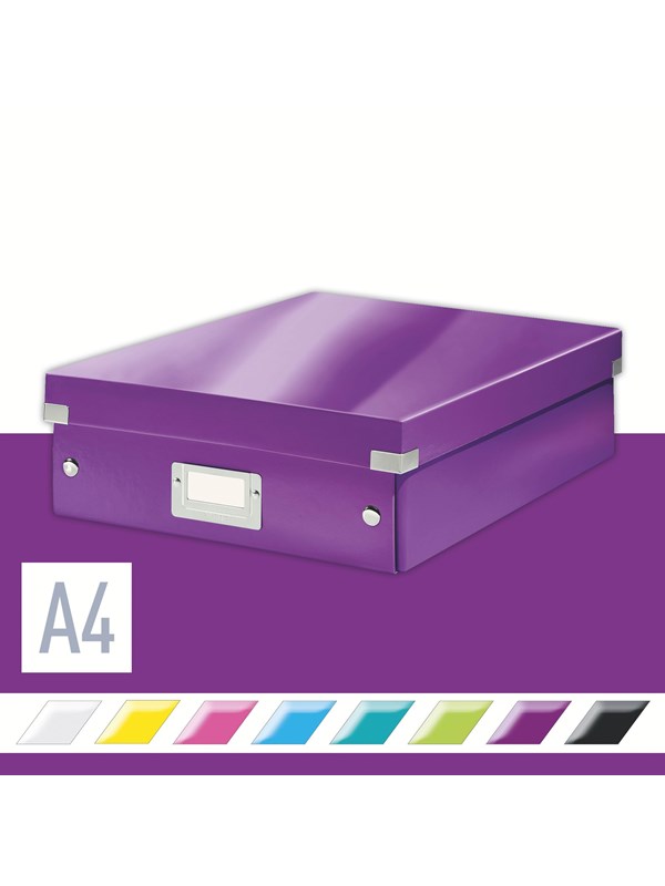 Leitz Sorteringsboks Click&Store WOW Medium Lilla