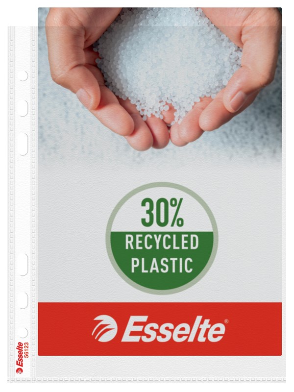 Esselte Premium A5 lomme 85my, 30% resirkulert plast, toppåpning, Eske med 100