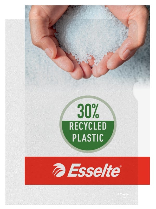 Esselte A4 Omslag 115my, 30% resirkulert plast, Eske med 100