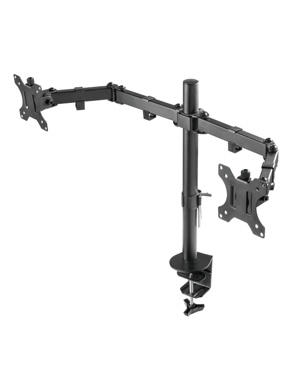 Deltaco Dual Monitor Desk Mount for 13"-32" screens - Svart
