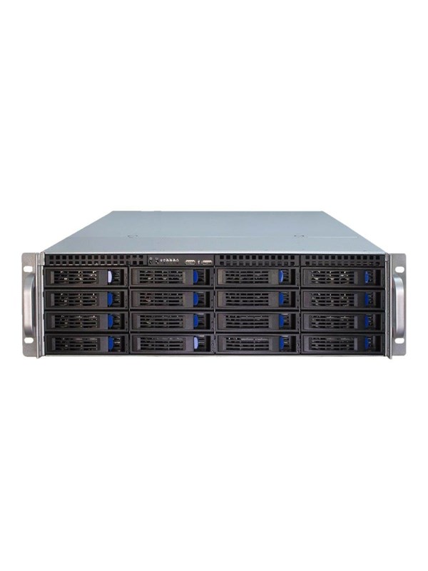 Inter-Tech IPC 3U-3416 - Kabinett - Server (Rack) - Svart