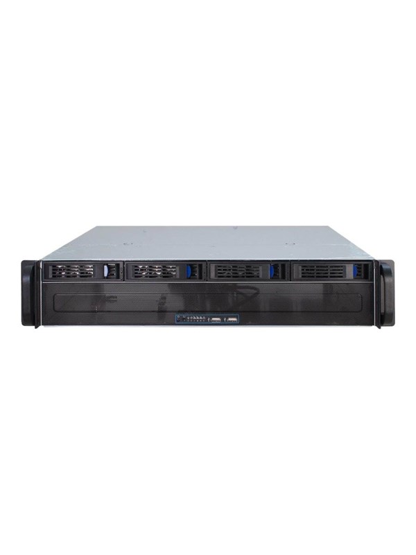 Inter-Tech IPC 2U-2404L - Kabinett - Server (Rack) - Svart