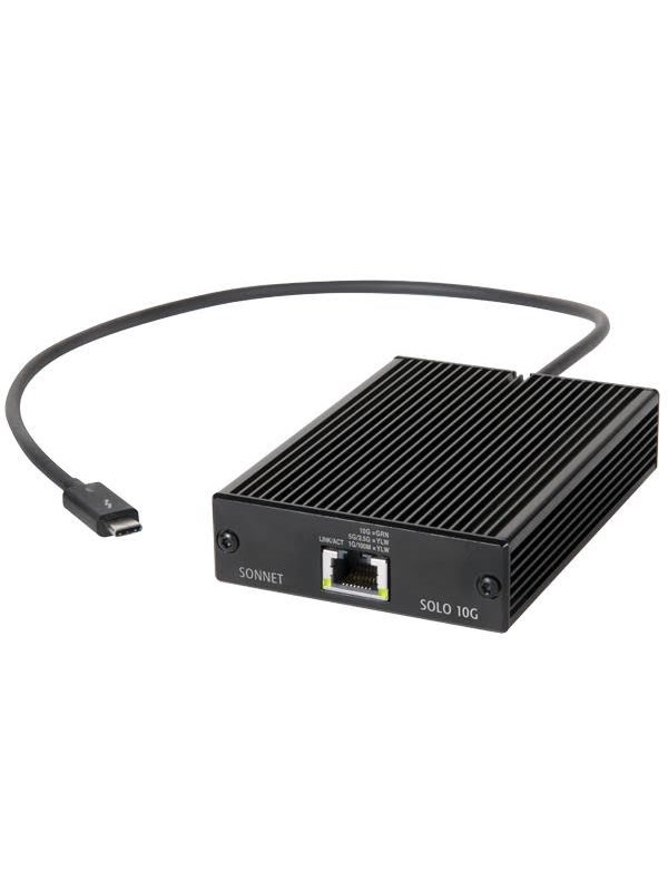 Sonnettech Solo10G 10GBASE-T Thunderbolt to 10 Gigabit Ethernet Adapter with NBASE-T Support