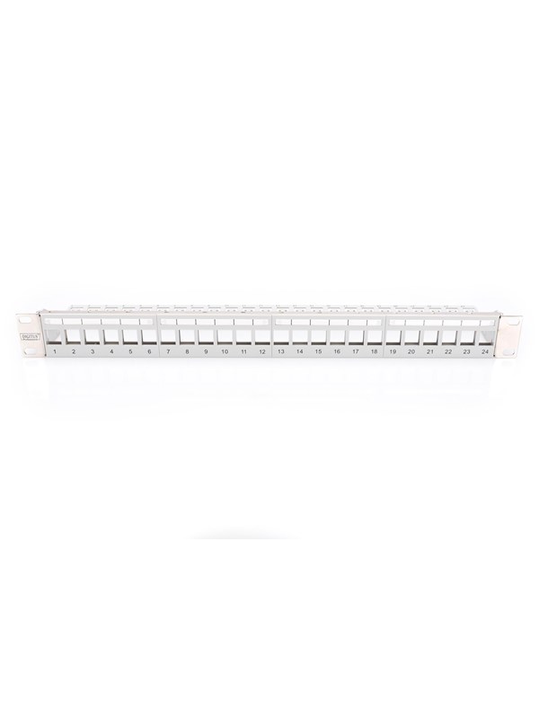 DIGITUS DN-91410-LF Modular Patch Panel for Keystone Jack 1U Rack Mount 24-port blank