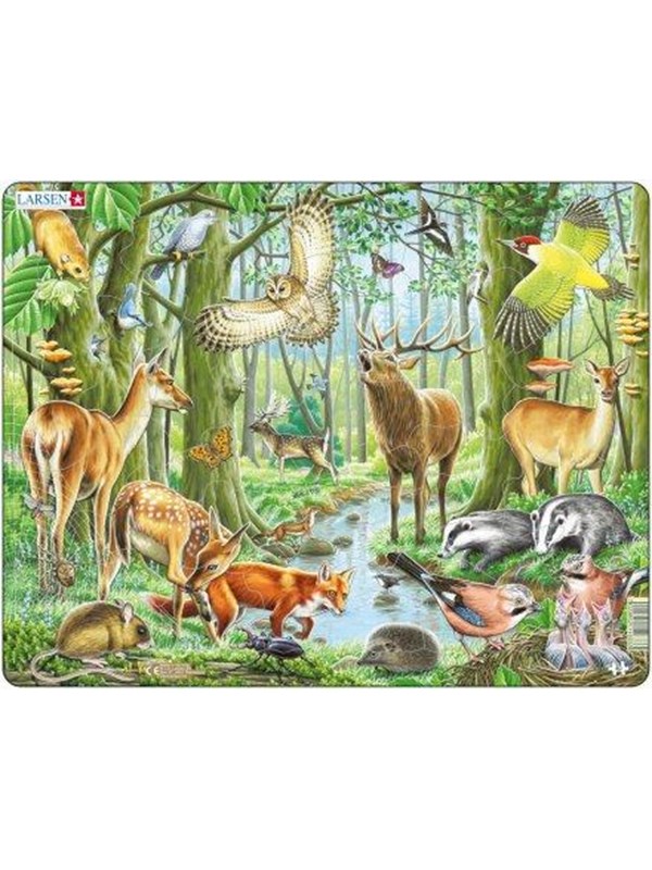 Larsen Puzzles Puslespill Europeisk natur - 40 brikker, Maxi (36.5