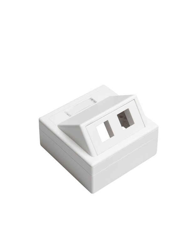 Leviton data outlet 2xkeystone white