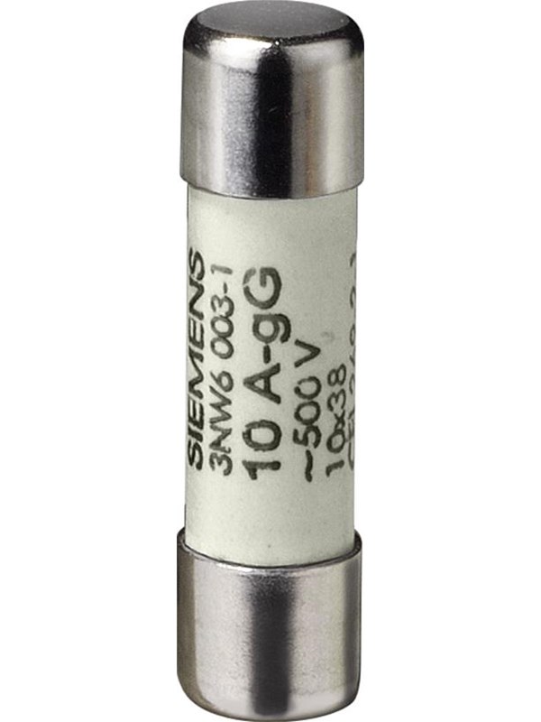 Siemens Cylindrical fuse gg 10x38mm 500v 16a 3nw6005-1
