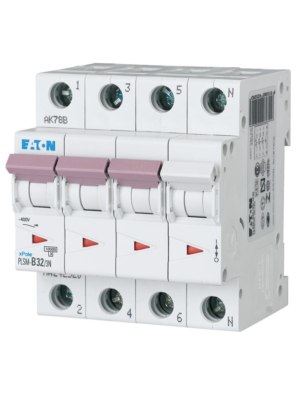 Eaton Pls6-c32/3n-mw - miniature circuit breaker mcb