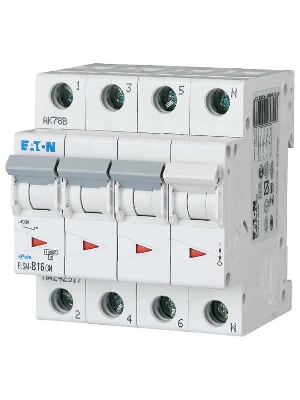 Eaton Plsm-c16/3n-mw - miniature circuit breaker mcb