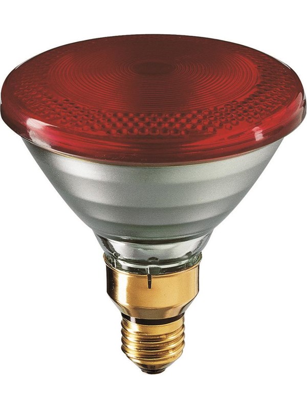 Philips Infrarød halogenpære PAR38 175W Red Dimmable E27