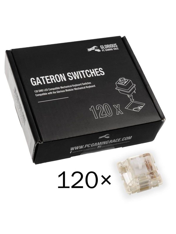 Glorious Gateron Clear Switches (120 pcs) - Tastebryter