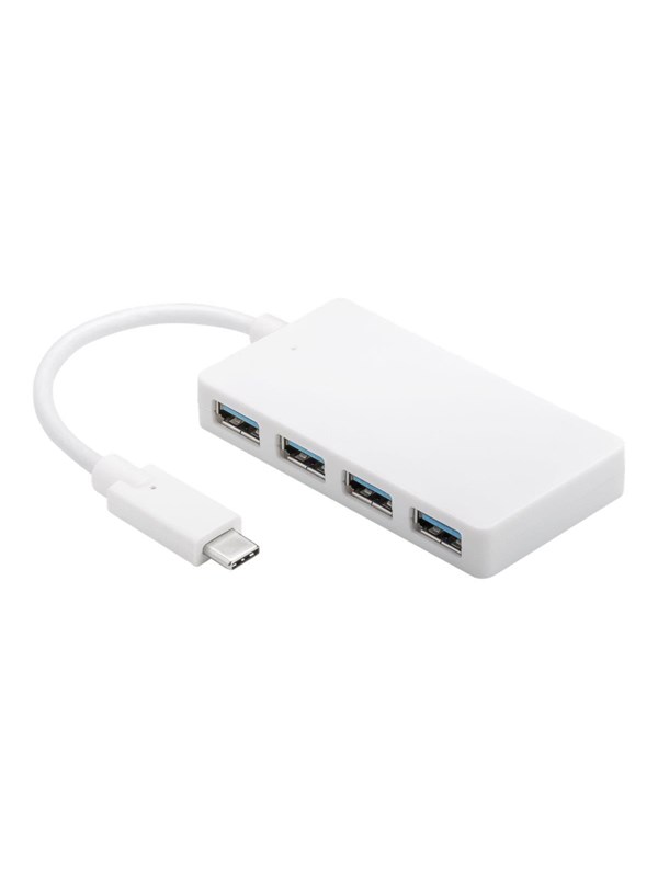 MicroConnect Connect - hub - 4 ports USB-hub - USB 3.2 - 4 porter - Hvit