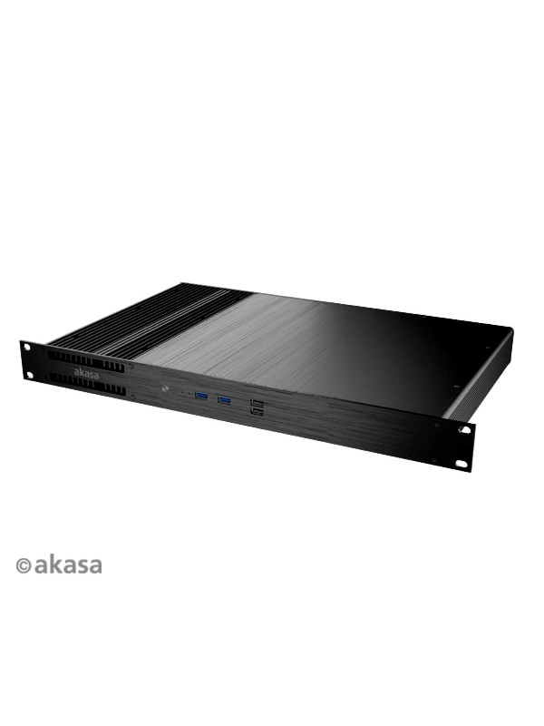 Akasa Galileo TU3 Thin-Mini-ITX 1U Gehäuse OEM - Kabinett - Ultra small form factor - Svart