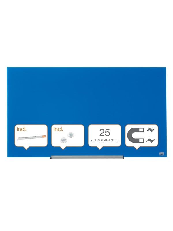 Nobo Impression Pro Glass Magnetisk Whiteboard 45" 100x56cm Blå