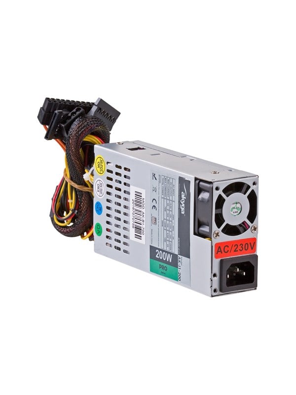 Akyga Pro Series Strømforsyning (PSU) - 200 Watt - 40 mm - 80 Plus Ja
