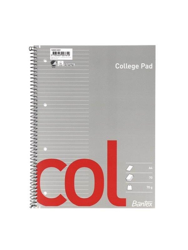 Bantex Col-Collegeblokk, Linjert (A4)