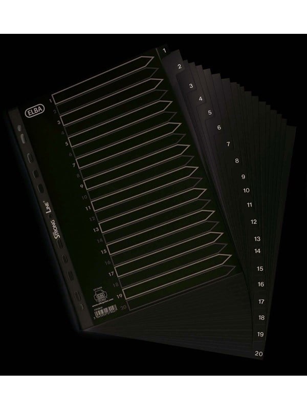 Oxford Strong-Line Register A4 Pp Hvitt 1-20, Hvit