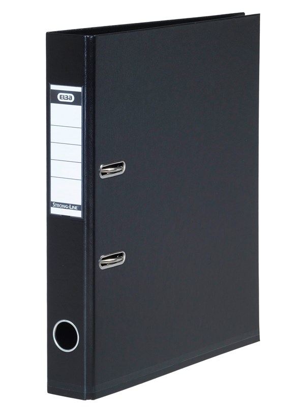 ELBA Strong-Line Brevordner Sort A4 5 Cm