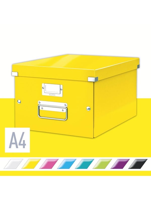 Leitz Oppbevaringsboks Click & Store WOW Medium Gul