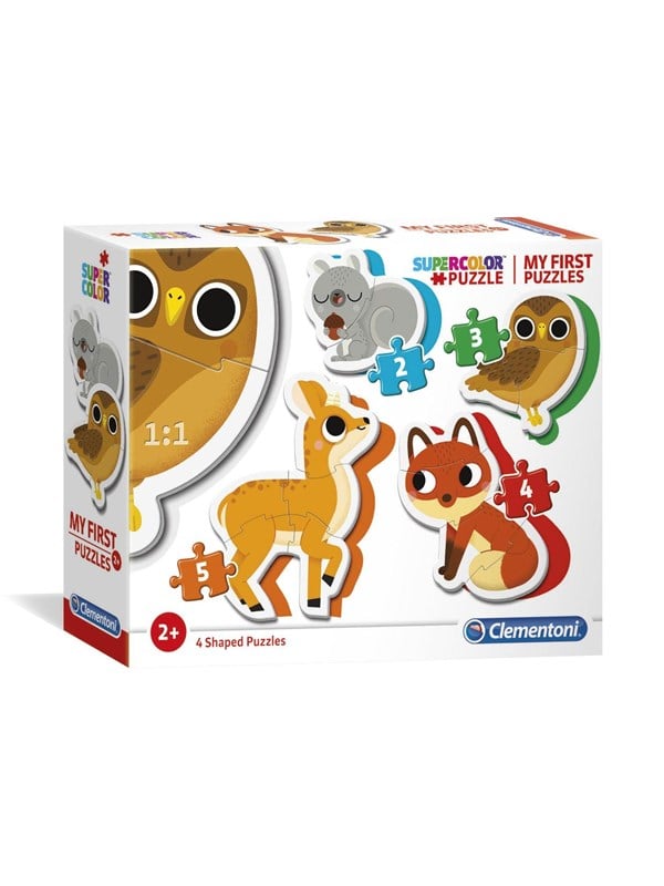 Clementoni Puslespill, Mitt første, Forest Animals, 2-3-4-5 bri