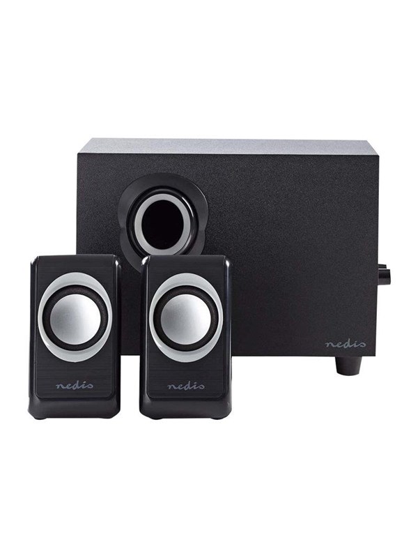 Nedis - speaker system - for PC - 2.1 kanaler