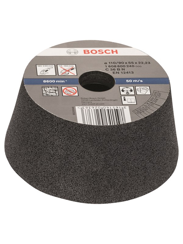 Bosch Slipekopp, koniske - stein/betong 90 mm, 110 mm, 55 mm, 30