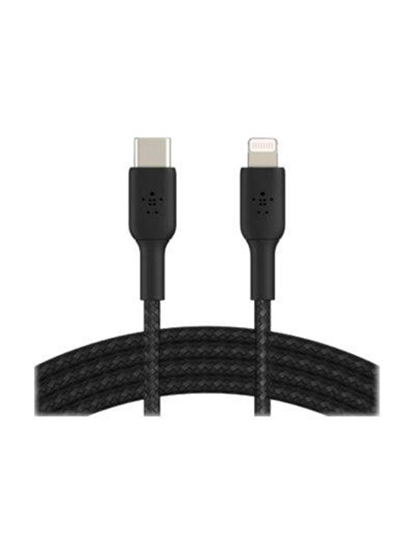 Belkin BoostCharge USB-C to Lightning Cable - Braided - 2m - Black