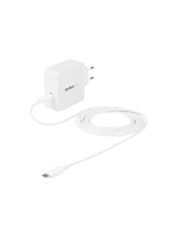 StarTech.com USB C Wall Charger - 60W PD 1m cable - Portable Travel USB Type C Fast Charge Universal Laptop Adapter - USB IF/CE Certified (WCH1CEU) power adapter