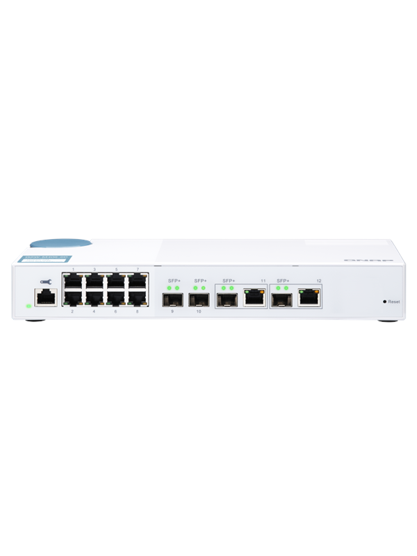 QNAP QSW-M408-2C Entry-level 10GbE Layer 2 Web Managed Switch for SMB Network Deployment
