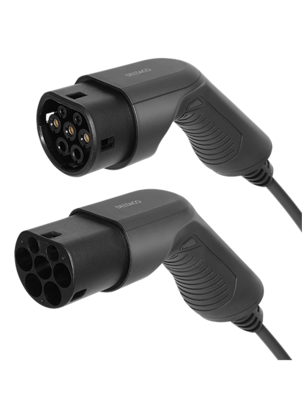 Deltaco e-Charge cable type 2 for type 2 1 phase 16A 3m