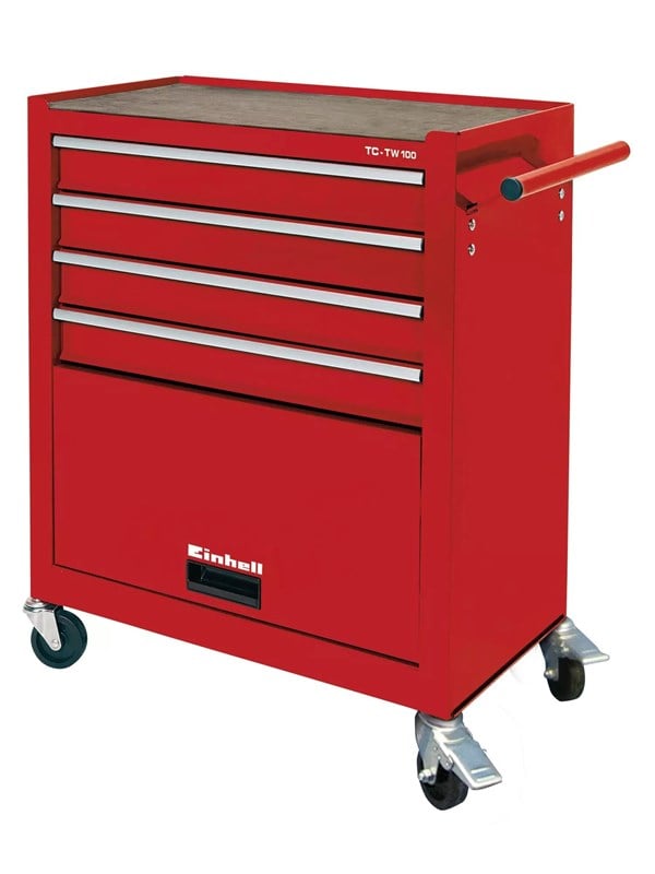 Einhell TC-TW 100 Verktøyvogn med 4 skuffer