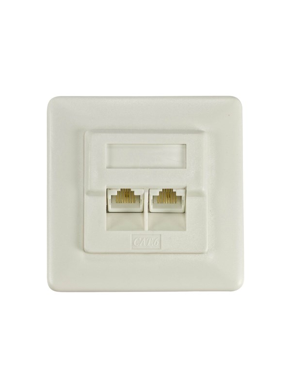 Deltaco Unshielded wall RJ45 plug