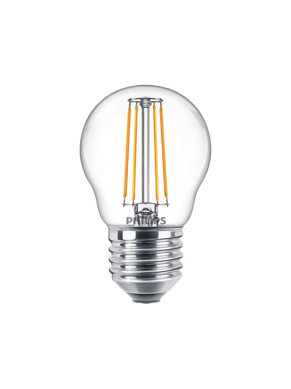 Philips LED-lyspære Classic Mini-ball 4.3W/827 (40W) Clear E27