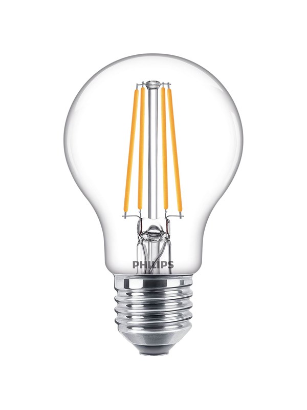 Philips LED-lyspære Classic Standard 7W/827 (60W) Clear E27